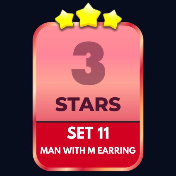 Set 11 - ⭐️3 - Man with M Earring