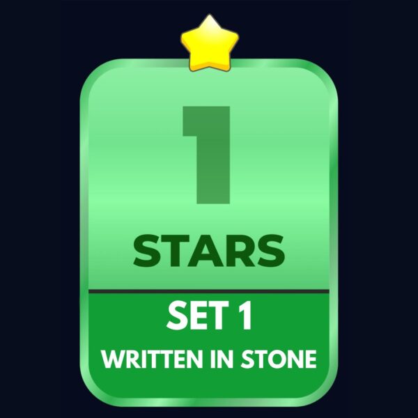 Set 1 - ⭐️1 - Written in Stone